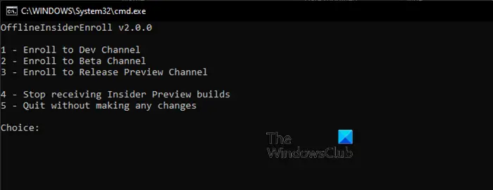 Join Windows 10 Insider Program-OfflineInsiderEnroll