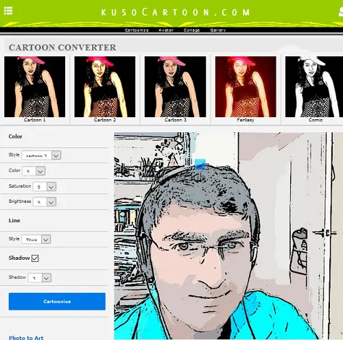 Online Drawing Tool to Turn Photos into Cartoons