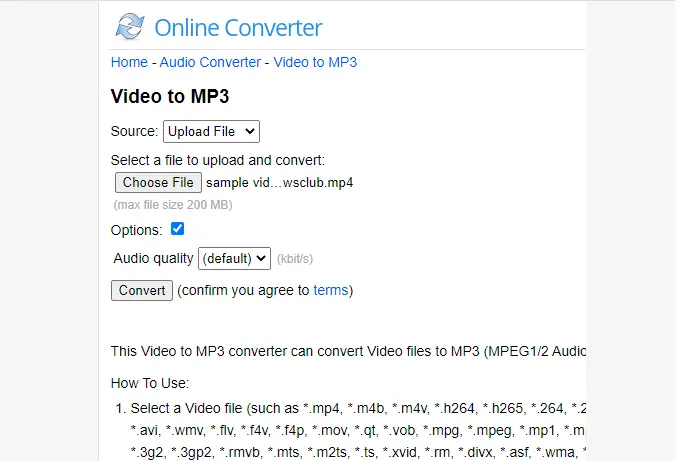 Online Converter