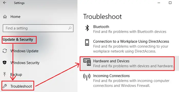 Windows Troubleshooters for Parity Storage Spaces
