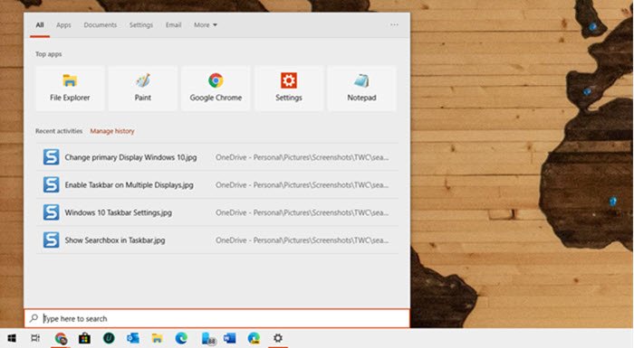 Windows 10 Search bar missing