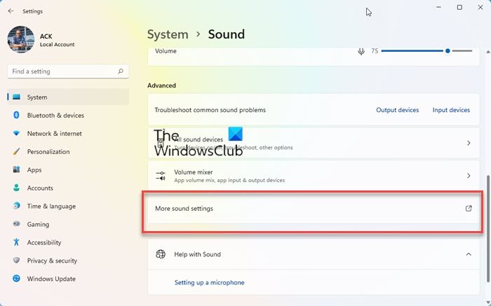 Turn off System Sound in Windows