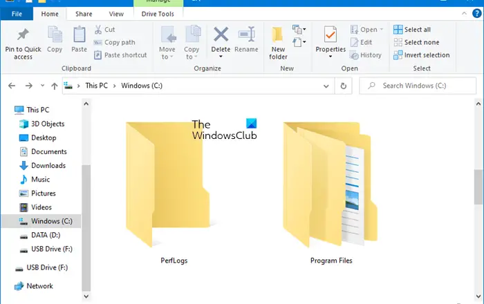 What is PerfLogs folder in Windows 10