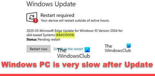 Windows very slow after Update