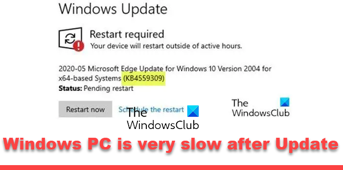 Windows very slow after Update