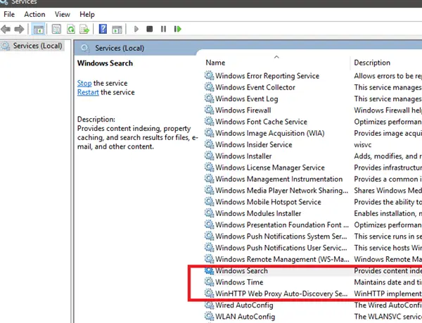 Windows Update Service missing in Services.msc in Windows 10