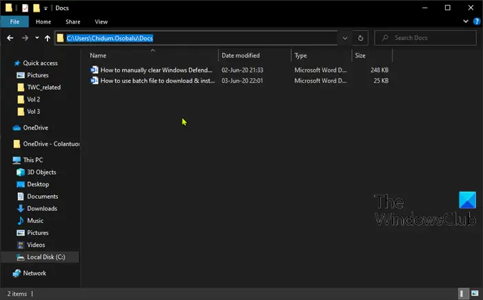 Content of zip file extracted