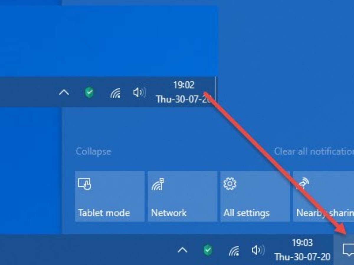 Windows 10 Action Center Missing