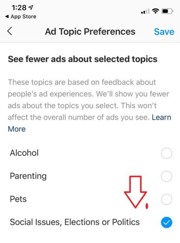 Hide Political Ads From Instagram 8