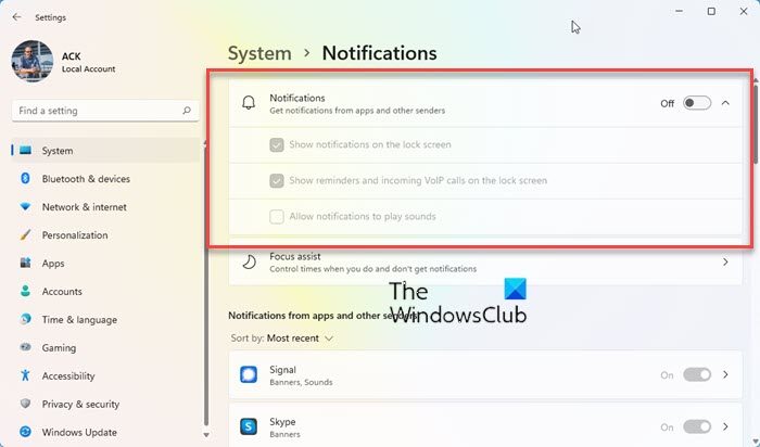 Turn Off Notification and System Sounds in Windows