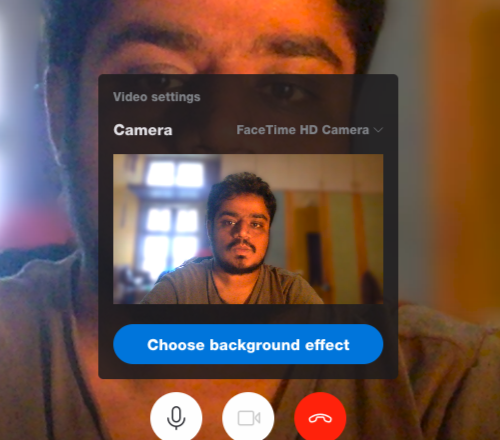 Change or Blur Background in Skype Video calls