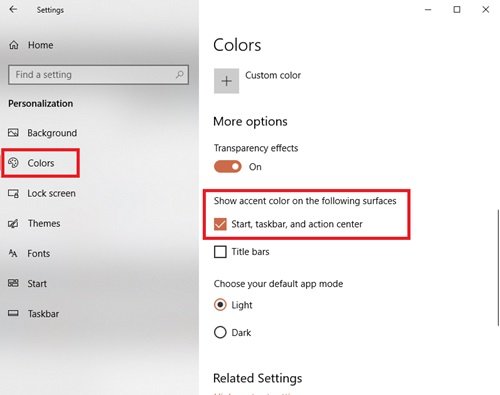 add custom color theme to Start Menu