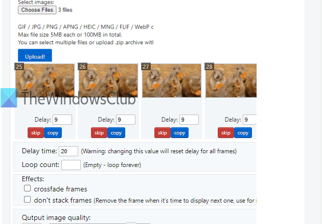 create animated webp images