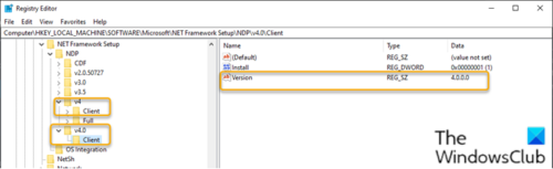 windows check .net framework version installed