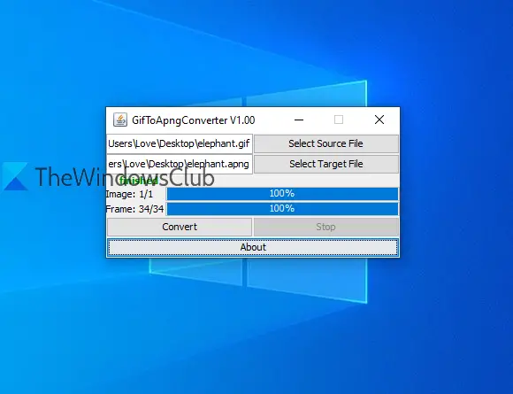 Converter GIF em PNG animado