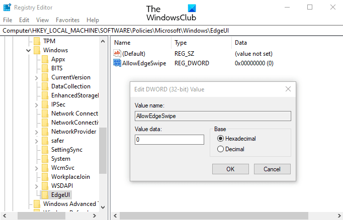 How to Disable Screen Edge Swipe on Windows 10