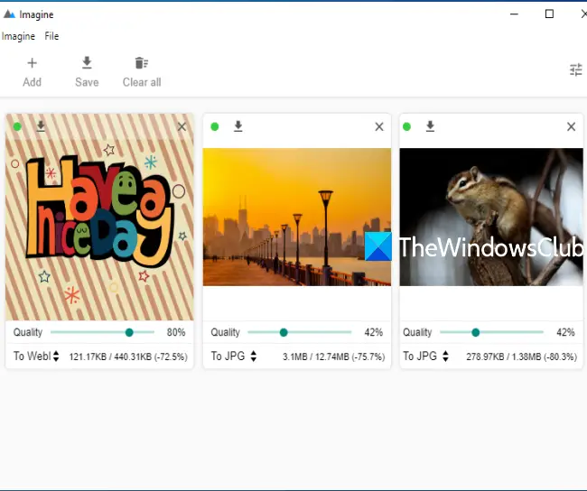 Image compressor software for Windows 10
