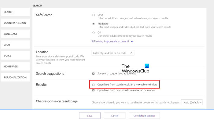 Make Edge open links new tab