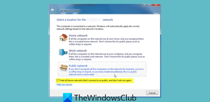 Windows Network Connections are stuck in Public Network mode