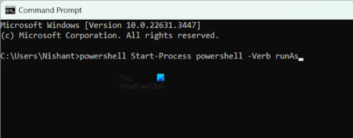 How to open an elevated PowerShell prompt in Windows 11/10