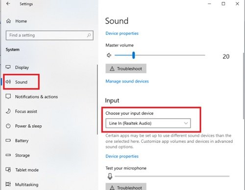 Microphone on Windows 10