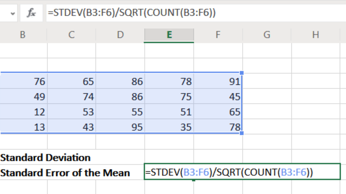 Стандартному excel. Стандартная ошибка в excel формула. Как вычислить ошибку среднего в excel. Как посчитать Standard deviation. Как посчитать стандартную ошибку в excel