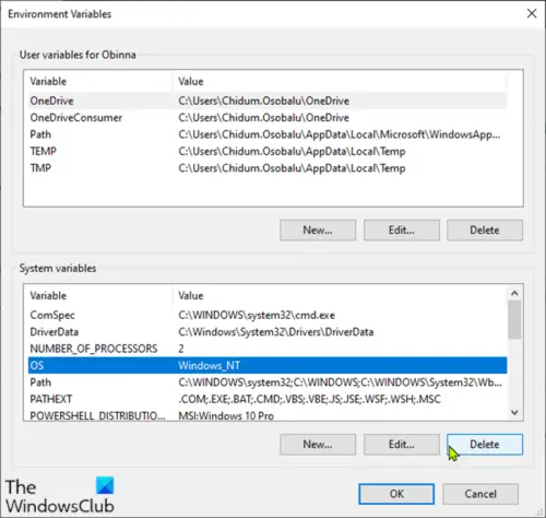 The system registry contains invalid file paths