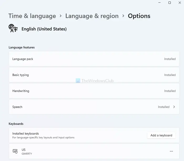 Windows Language Option