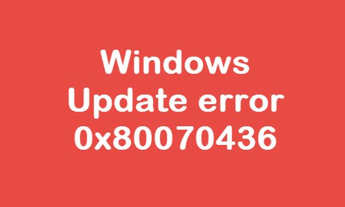 Windows Update error 0x80070436