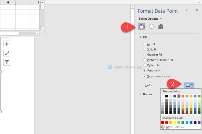 How to change default chart color in Word, Excel, PowerPoint