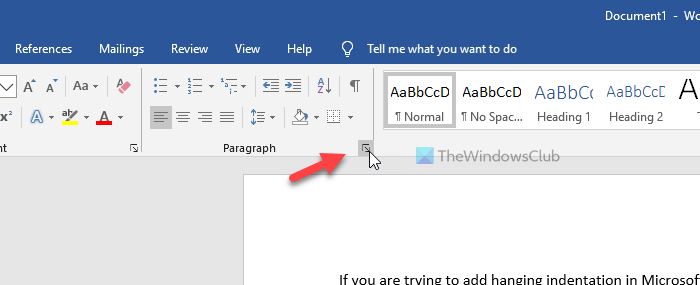 How to add Hanging indentation in Microsoft Word and Google Docs