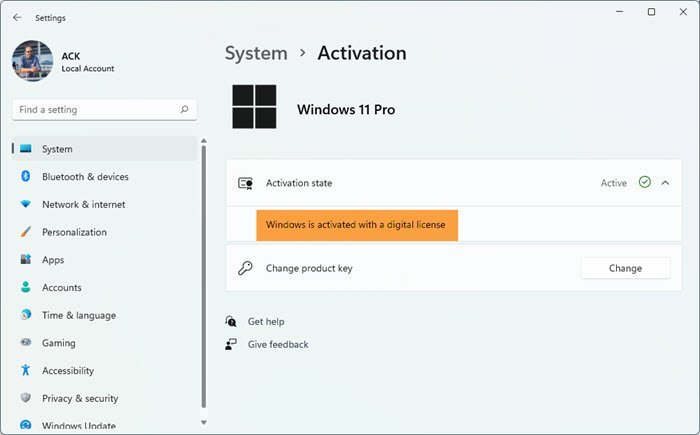 How to validate Windows 11/10 Product key