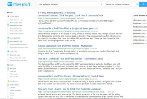 Specialized Search Engines to find specific content