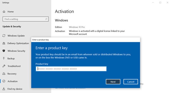 Fix: Change product key link not available in Windows 7/8/10