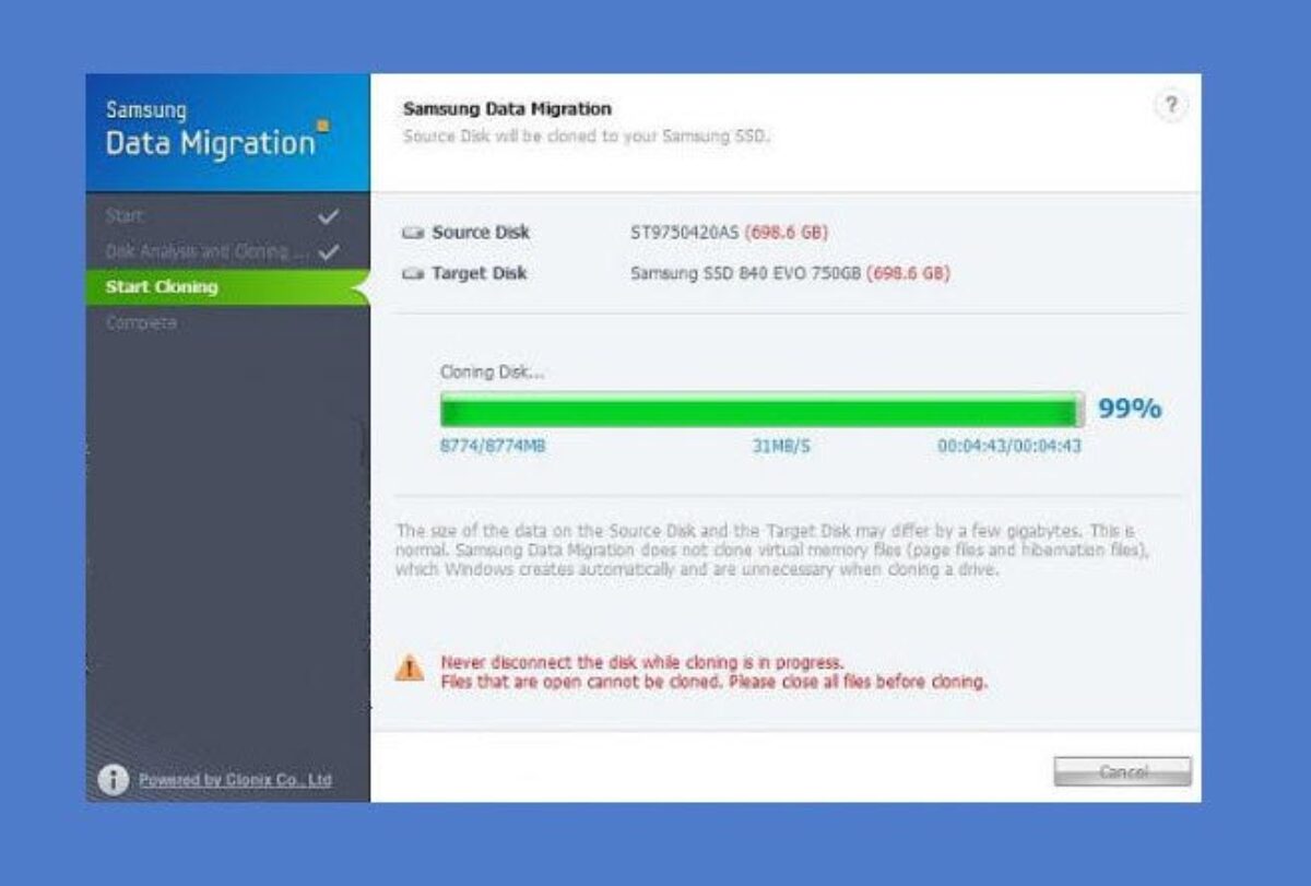 samsung data migration bootable