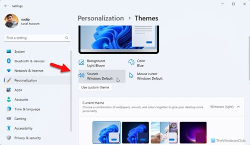 How to Change the Startup sound in Windows 11/10