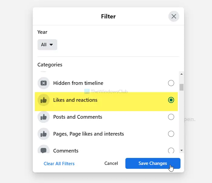 How to manage and delete Facebook likes and reactions