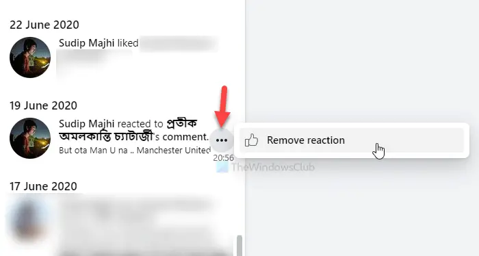 How to manage and delete Facebook likes and reactions