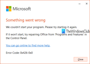 how to fix microsoft office error code 0x426 0x0