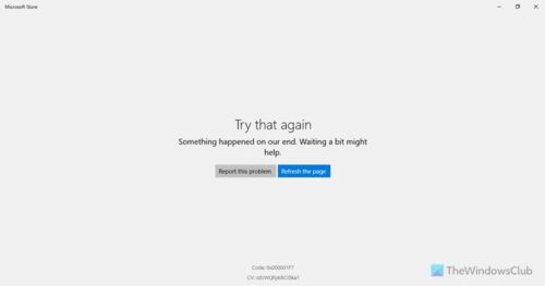 MICROSOFT STORE DOWNLOAD ERROR 0X87E0000F visual data 7