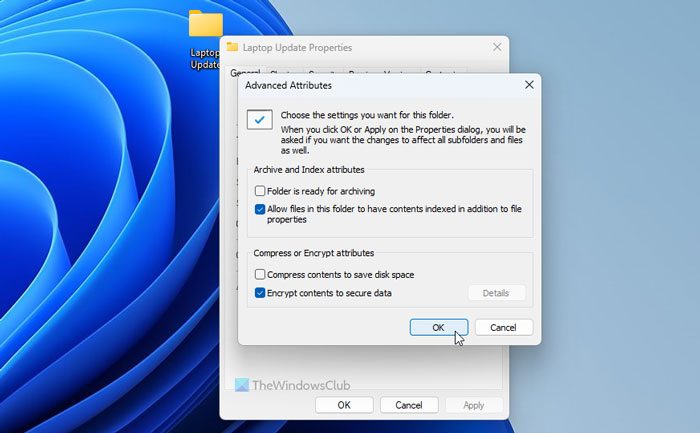 How to show Encrypted or Compressed file names in color in Windows 11/10