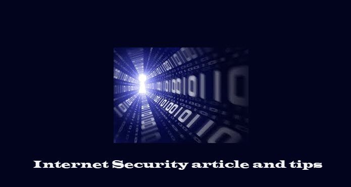 Internet Security article and tips