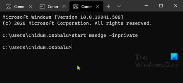 Open Edge using Command Prompt-4