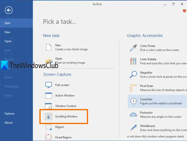 How to take scrolling screenshot in Windows 10