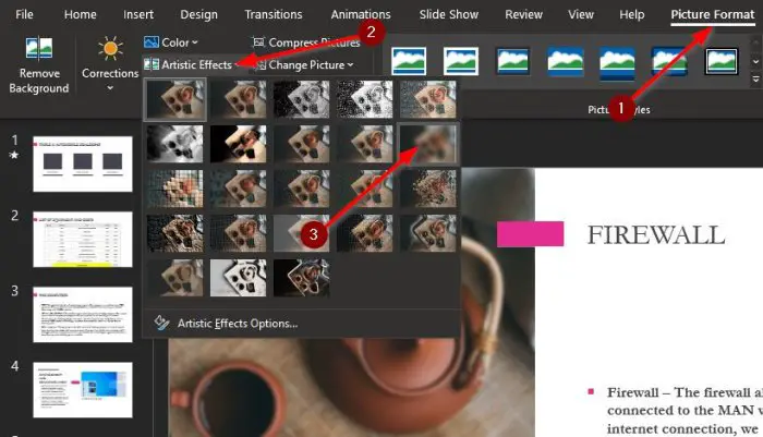 How to blur a Picture in PowerPoint