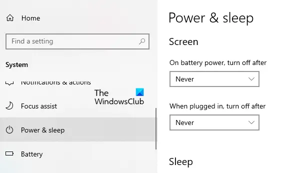 Prevent Windows 10 screen display from turning off.