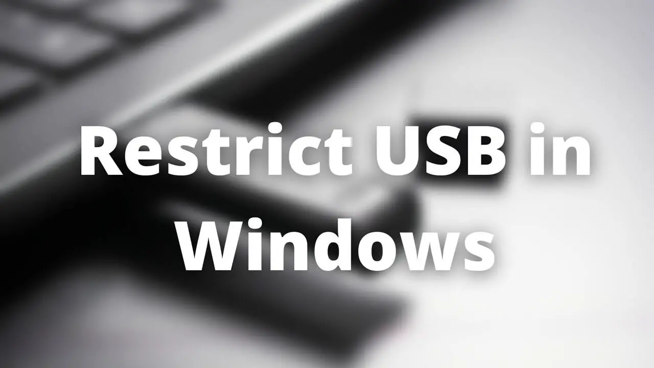 How to enable or disable USB Ports in Windows 11/10