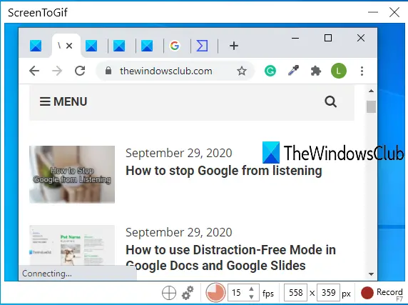 5 Free Tools To Screen Capture to Gif on Windows