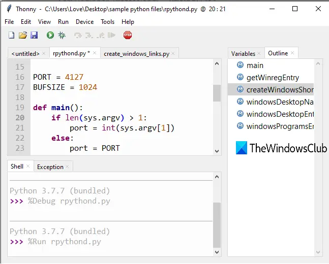 ownload thonny editor ownload thonny editor