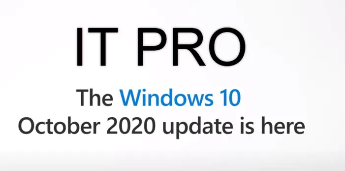 IT Pros Windows 20H2